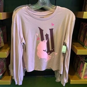 Universal Studios WICKED Glinda Cropped Long Sleeve Tshirt Size XL Unisex NWT